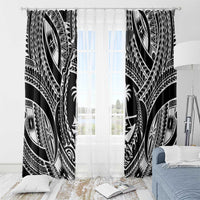 Hafa Adai Guam Inspired Tattoo Window Curtain