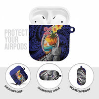 Hafa Adai Guam Seal Latte Stones Artwork AirPods Case - Polynesian Pride