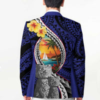 Hafa Adai Guam Seal Latte Stones Artwork Blazer - Polynesian Pride