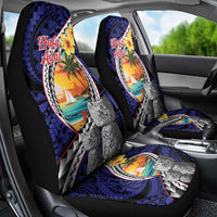 Hafa Adai Guam Seal Latte Stones Artwork Car Seat Cover