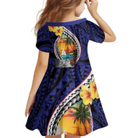 Hafa Adai Guam Seal Latte Stones Artwork Family Matching Long Sleeve Bodycon Dress and Hawaiian Shirt LT9 - Polynesian Pride