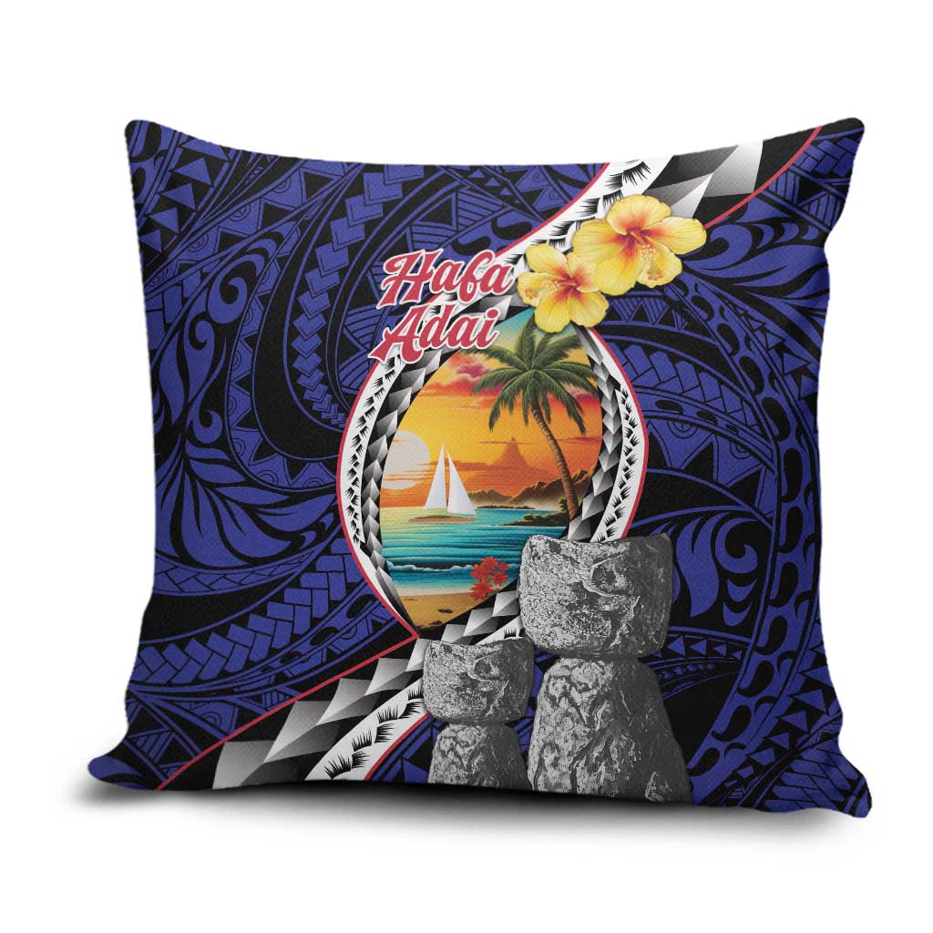 Hafa Adai Guam Seal Latte Stones Artwork Pillow Cover - Polynesian Pride