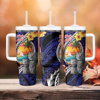 Hafa Adai Guam Seal Latte Stones Artwork Tumbler With Handle