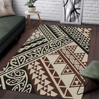 Niho Taniwha Kowhaiwhai Area Rug