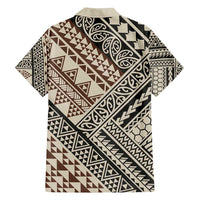 Niho Taniwha Kowhaiwhai Family Matching Puletasi and Hawaiian Shirt LT9 - Polynesian Pride