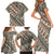 Niho Taniwha Kowhaiwhai Family Matching Short Sleeve Bodycon Dress and Hawaiian Shirt