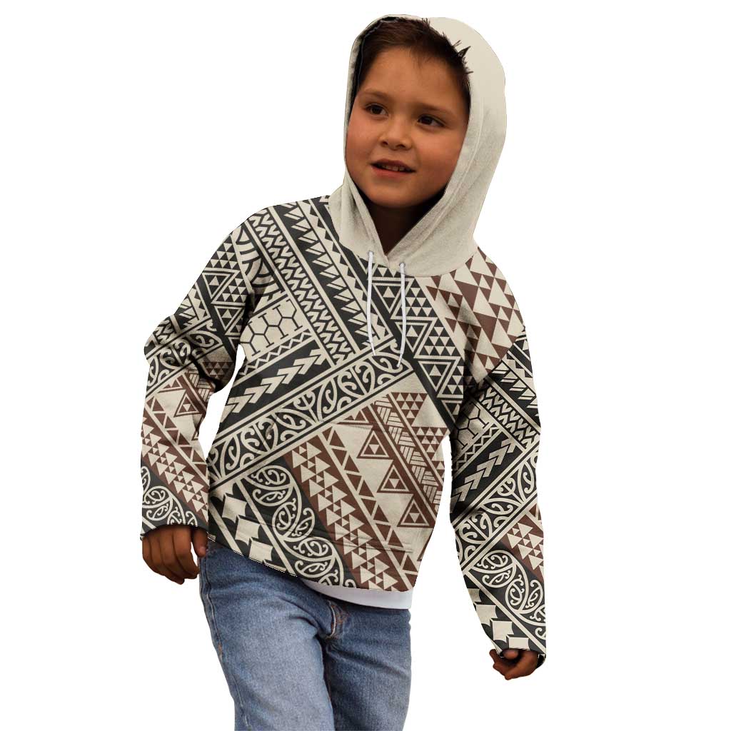 Niho Taniwha Kowhaiwhai Kid Hoodie