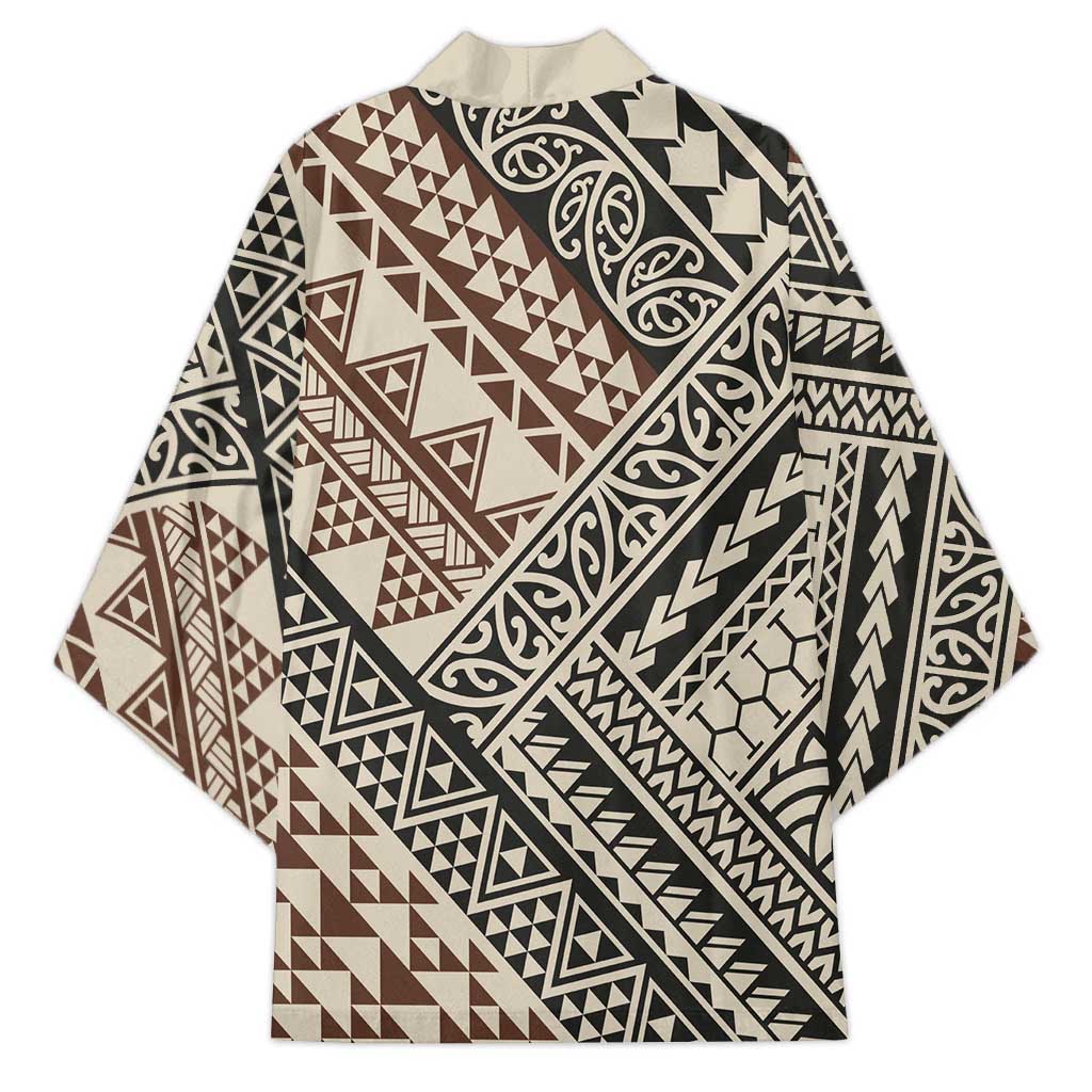 Niho Taniwha Kowhaiwhai Kimono - Polynesian Pride