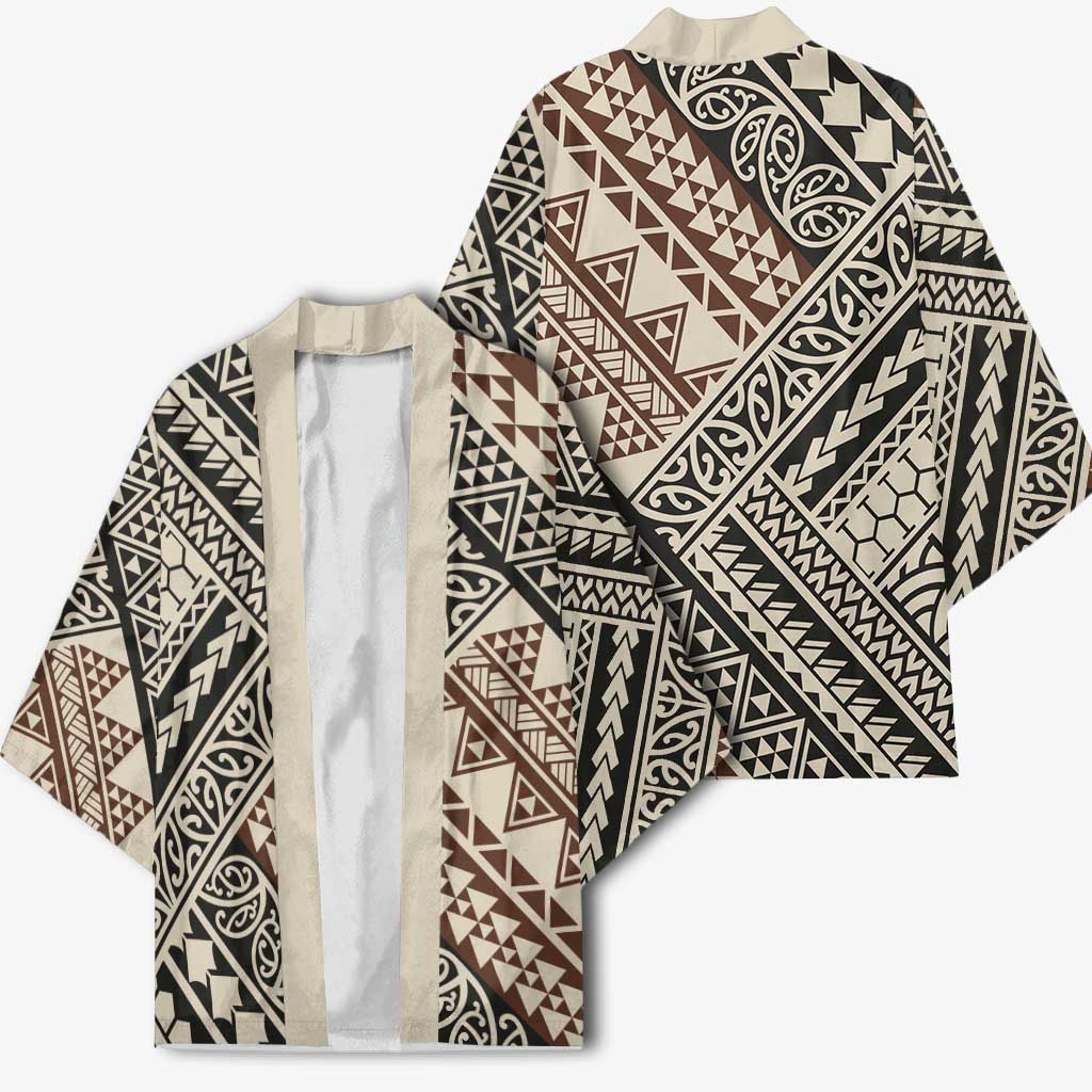 Niho Taniwha Kowhaiwhai Kimono - Polynesian Pride