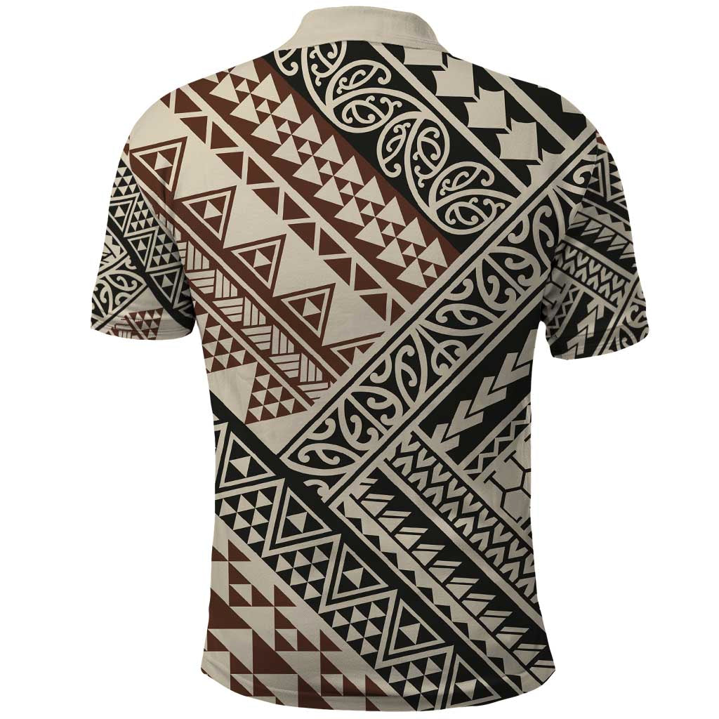 Niho Taniwha Kowhaiwhai Polo Shirt LT9 - Polynesian Pride