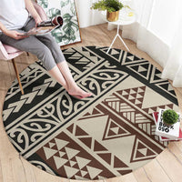 Niho Taniwha Kowhaiwhai Round Carpet