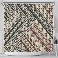 Niho Taniwha Kowhaiwhai Shower Curtain
