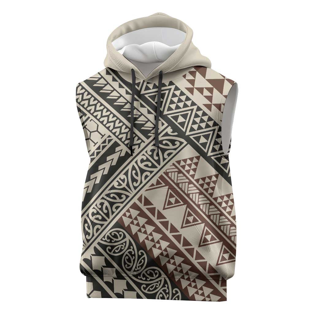 Niho Taniwha Kowhaiwhai Sleeveless Hoodie - Polynesian Pride