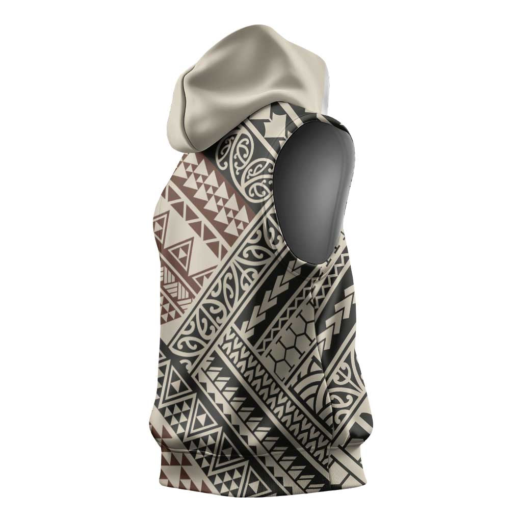 Niho Taniwha Kowhaiwhai Sleeveless Hoodie - Polynesian Pride
