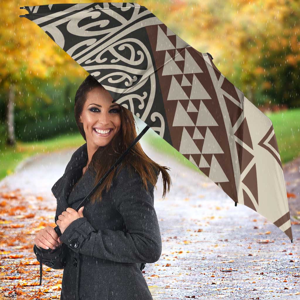 Niho Taniwha Kowhaiwhai Umbrella - Polynesian Pride