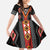 Niho Taniwha Taniko Motif Family Matching Mermaid Dress and Hawaiian Shirt