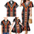 Niho Taniwha Taniko Motif Family Matching Mermaid Dress and Hawaiian Shirt