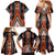 Niho Taniwha Taniko Motif Family Matching Mermaid Dress and Hawaiian Shirt