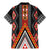 Niho Taniwha Taniko Motif Family Matching Mermaid Dress and Hawaiian Shirt