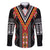 Niho Taniwha Taniko Motif Family Matching Mermaid Dress and Hawaiian Shirt
