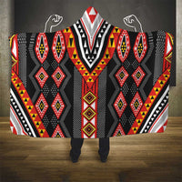 Niho Taniwha Taniko Motif Hooded Blanket