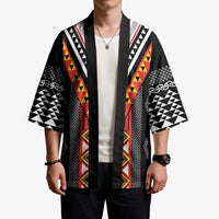 Niho Taniwha Taniko Motif Kimono - Polynesian Pride