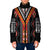 Niho Taniwha Taniko Motif Padded Jacket - Polynesian Pride