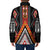 Niho Taniwha Taniko Motif Padded Jacket - Polynesian Pride