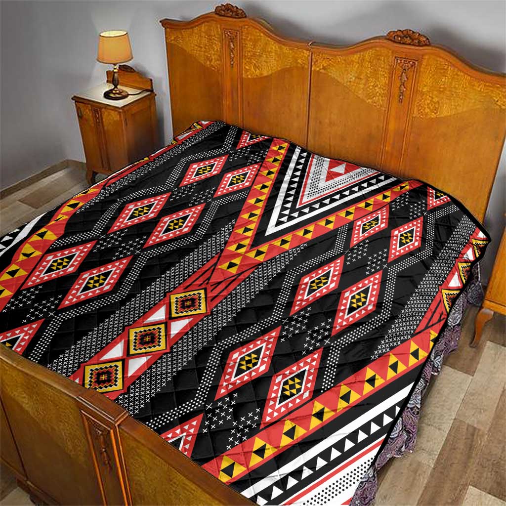 Niho Taniwha Taniko Motif Quilt