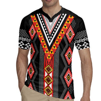 Niho Taniwha Taniko Motif Rugby Jersey