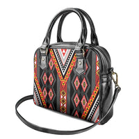 Niho Taniwha Taniko Motif Shoulder Handbag