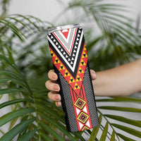 Niho Taniwha Taniko Motif Skinny Tumbler LT9 - Polynesian Pride