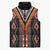 Niho Taniwha Taniko Motif Sleeveless Puffer Jacket - Polynesian Pride