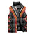 Niho Taniwha Taniko Motif Sleeveless Puffer Jacket - Polynesian Pride