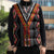 Niho Taniwha Taniko Motif Sleeveless Puffer Jacket - Polynesian Pride