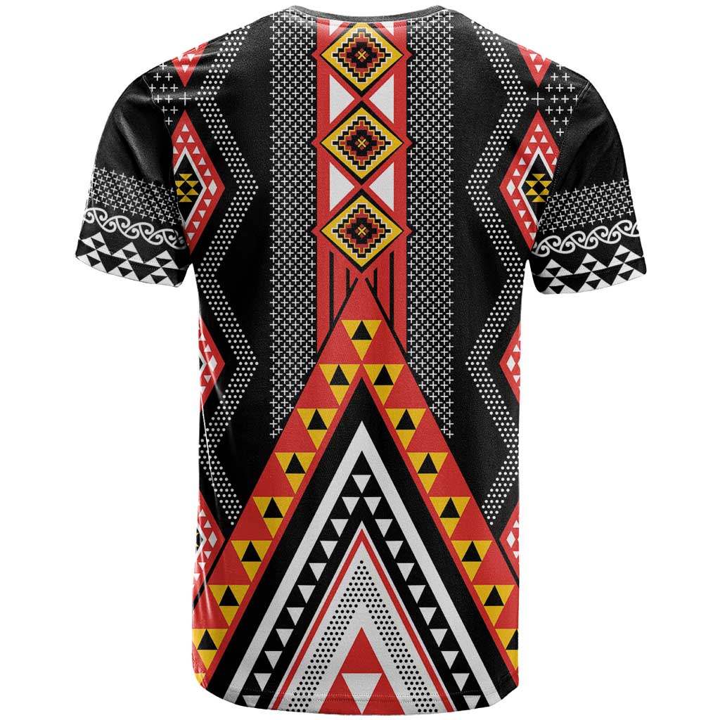 Niho Taniwha Taniko Motif T Shirt