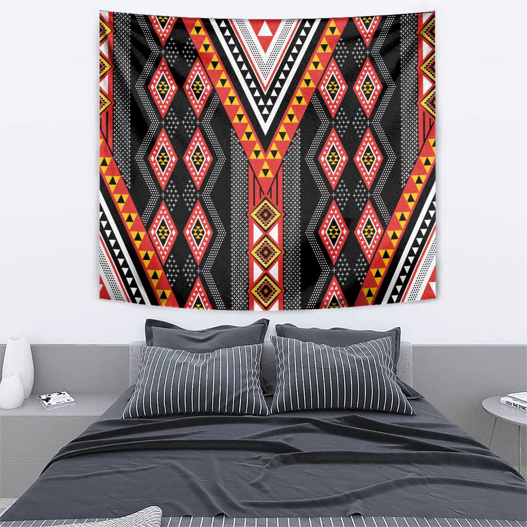 Niho Taniwha Taniko Motif Tapestry