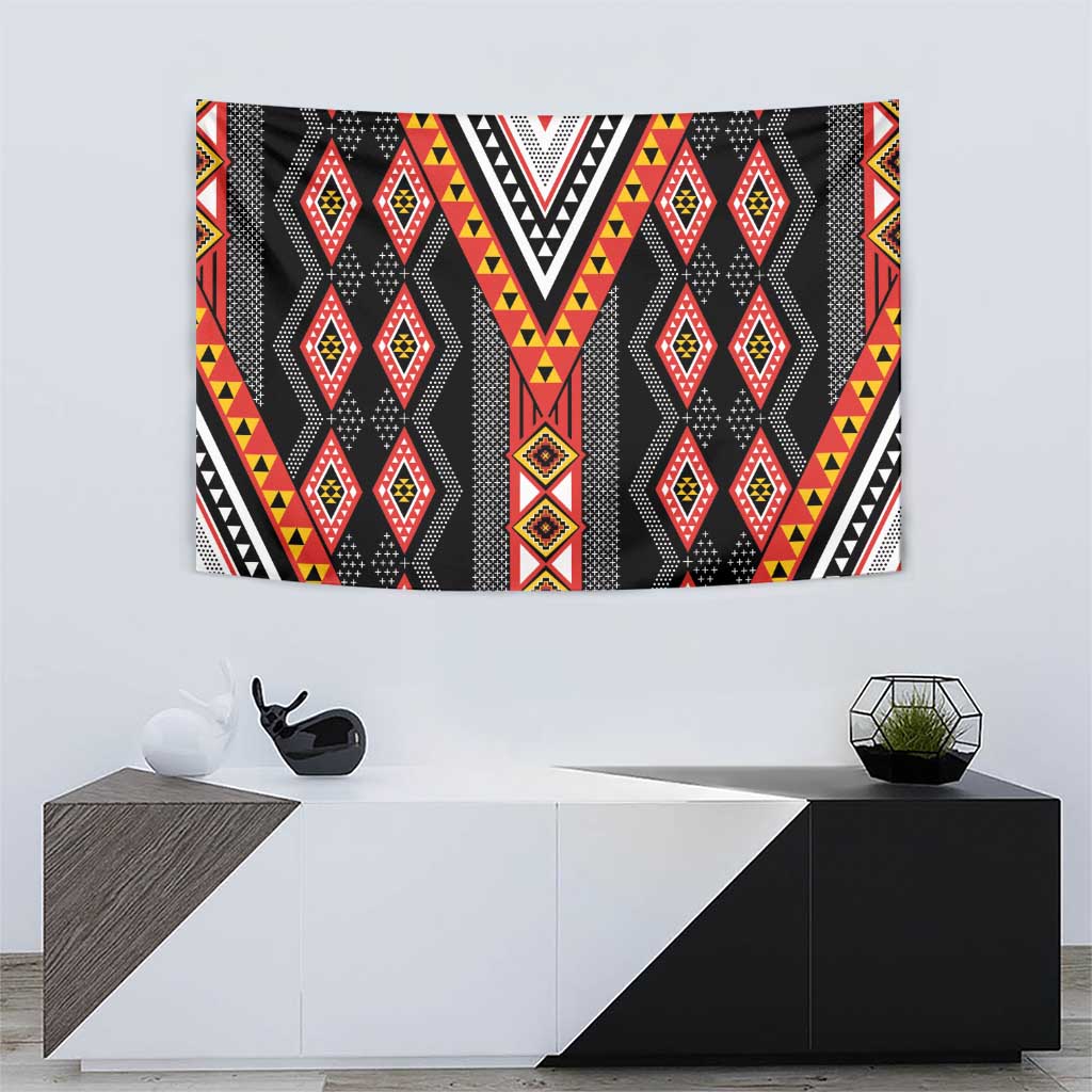 Niho Taniwha Taniko Motif Tapestry