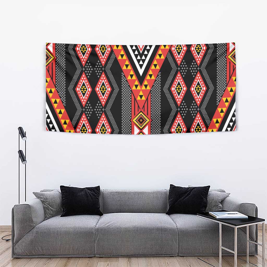 Niho Taniwha Taniko Motif Tapestry