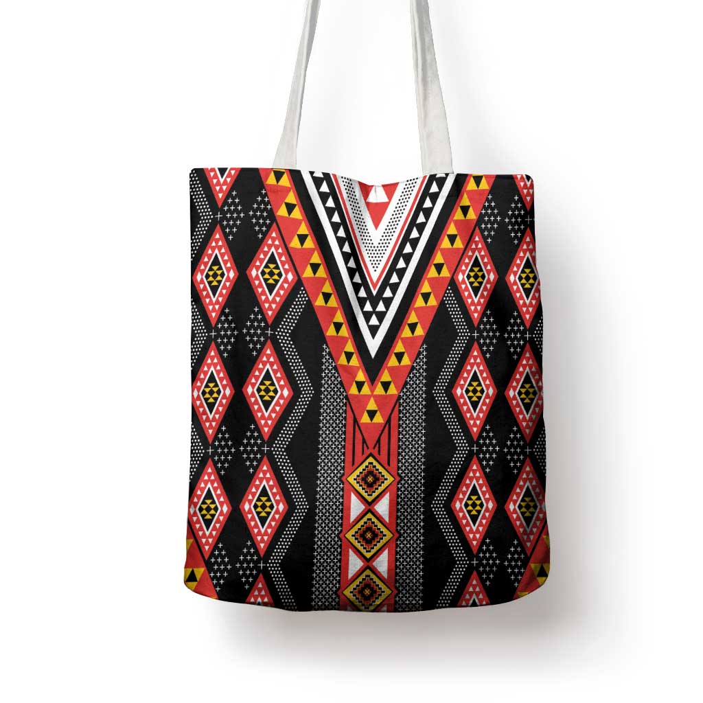 Niho Taniwha Taniko Motif Tote Bag - Polynesian Pride