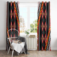 Niho Taniwha Taniko Motif Window Curtain
