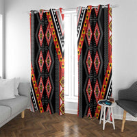 Niho Taniwha Taniko Motif Window Curtain
