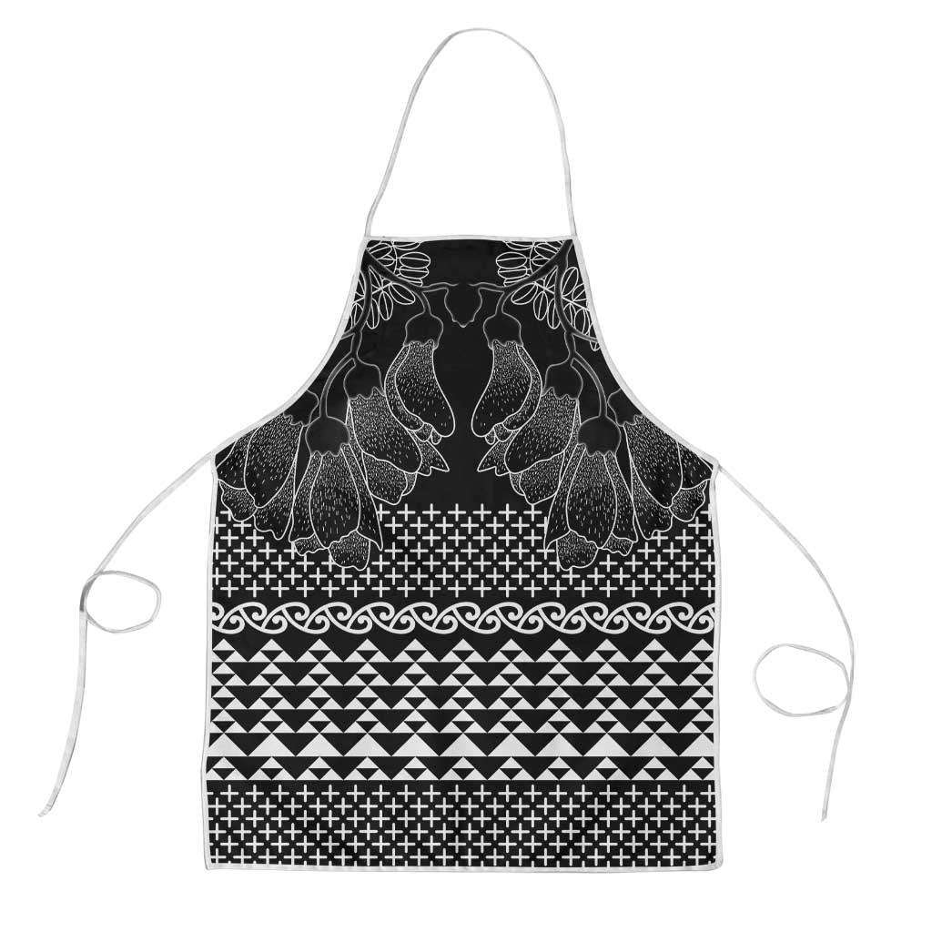 Black Taniko Kowhaiwhai Tukutuku Motif Apron - Polynesian Pride