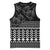 Black Taniko Kowhaiwhai Tukutuku Motif Basketball Jersey - Polynesian Pride