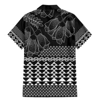 Black Taniko Kowhaiwhai Tukutuku Motif Family Matching Mermaid Dress and Hawaiian Shirt LT9 - Polynesian Pride