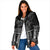 Black Taniko Kowhaiwhai Tukutuku Motif Padded Jacket - Polynesian Pride
