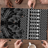 Black Taniko Kowhaiwhai Tukutuku Motif Puzzle - Polynesian Pride
