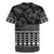 Black Taniko Kowhaiwhai Tukutuku Motif Rugby Jersey