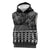 Black Taniko Kowhaiwhai Tukutuku Motif Sleeveless Hoodie - Polynesian Pride