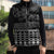 Black Taniko Kowhaiwhai Tukutuku Motif Sleeveless Puffer Jacket - Polynesian Pride